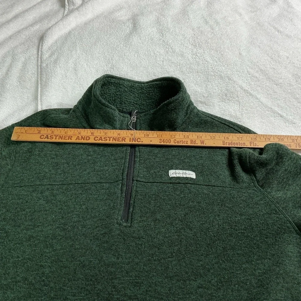 Eddie Bauer Men's Lgr 1/2 zipper long sleeve pullover‎ sweater